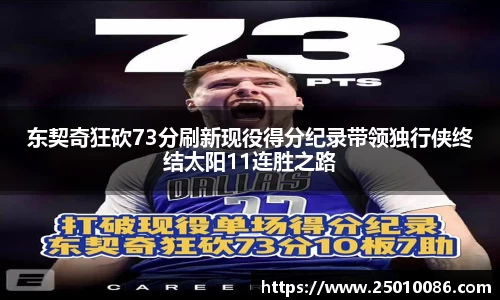 东契奇狂砍73分刷新现役得分纪录带领独行侠终结太阳11连胜之路