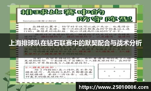 上海排球队在钻石联赛中的默契配合与战术分析